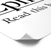 聖書読エペソ2:4-10 ポスター (角)