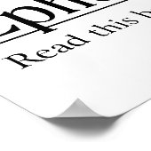 聖書読エペソ3:14-21 ポスター (角)