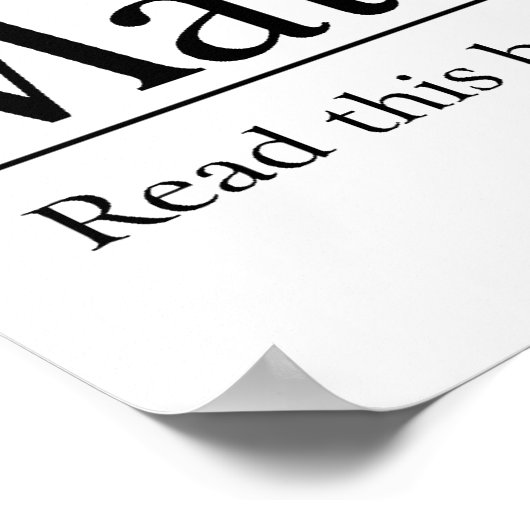 聖書読マタイ5:1-12 ポスター (角)