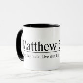 聖書読マタイ5:1-12 マグカップ (正面左)