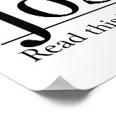 聖書読ヨシュア1:9 ポスター (角)