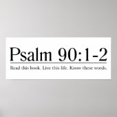 聖書読詩篇90:1-2 ポスター (正面)