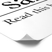 聖書読詩篇91:11-12 ポスター (角)