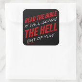 聖書読 – それは地獄を怖がらせるだろう スクエアシール (バッグ)