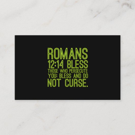 聖書賛美のイエス・クリスティアを迫害する人々 名刺 (正面)