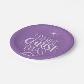 聖書道紅色楽しいクリスマス ペーパープレート (アングル)