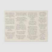 聖書雑誌のアンティーク紙の詩編 薄葉紙 (正面)