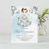 聖書青フォーマルフローラ 招待状 (スタンド正面)