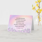 聖書1コリント13 4-5, Love カード (黄色い花)