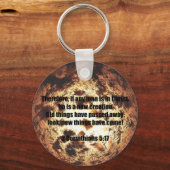 聖書2コリント5:17 キーホルダー (正面)