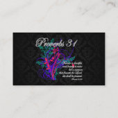 聖書31キリスト教女性 名刺 (裏面)