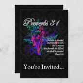 聖書31キリスト教女性 招待状 (正面/裏面)