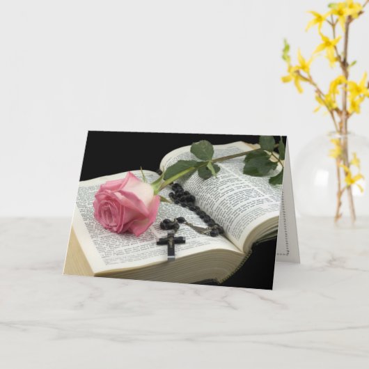 聖書 カード (黄色い花)