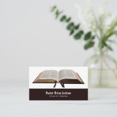 聖書、キリスト教、宗教的ビジネスカード 名刺 (スタンド正面)