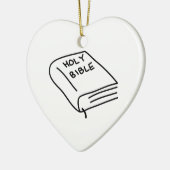 聖書 セラミックオーナメント (左)