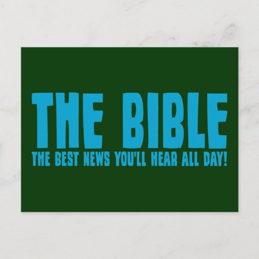 聖書：一日最高の中聞くニュース ポストカード (正面)