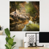 聖書 – 主は私の羊飼いだ – 1910 ポスター (ホームオフィス)