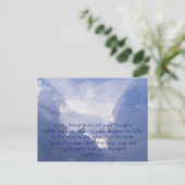 聖書、天使のイメージ、 イザヤ 55:8,9、 ポストカード (スタンド正面)