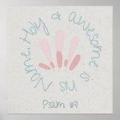 聖書/引用文/ミニマル/モダン母/家/イエス ポスター (正面)