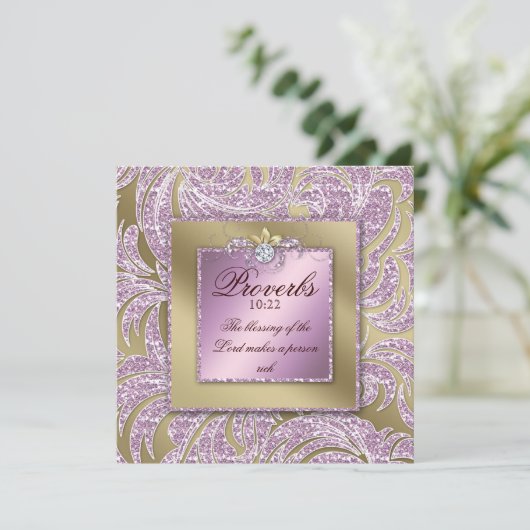 聖書 神の備え 箴言10:22 招待状 (スタンド正面)