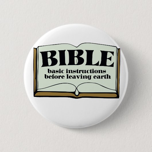 聖書 缶バッジ (正面)