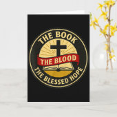 聖書、血、そして祝福された希望、KJV カード (黄色い花)