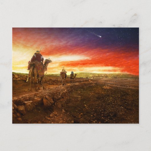 聖書 - 賢者 - 東方三博士が到着 1920 ポストカード (正面)