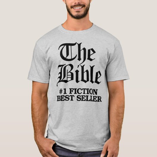 聖書: #1フィクションのベストセラー Tシャツ (正面)