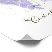 聖書 1ペテロ5:7 聖句 藤の花 ポスター (角)