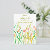 聖書 2 ティモテ 野の花束 ポストカード (スタンド正面)