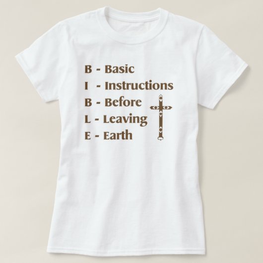 聖書 Tシャツ (デザイン正面)