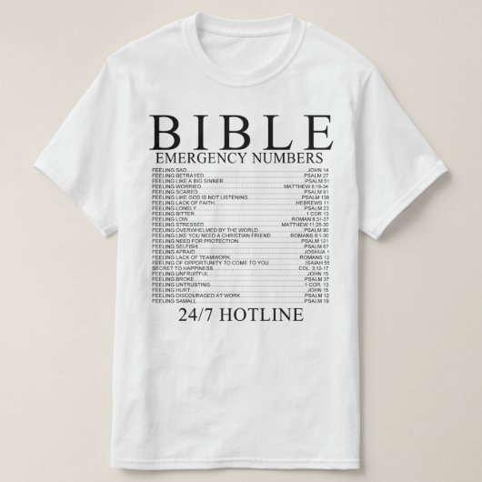 聖書 Tシャツ (デザイン正面)