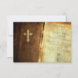 聖書RSVPおよび入場の選択 出欠カード