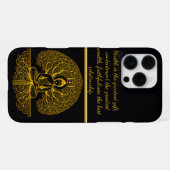 聖木の下の仏陀 iPhoneケース (裏面横)