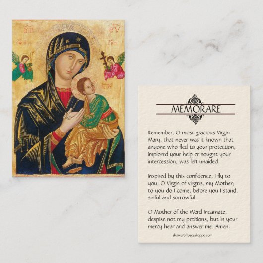 聖札 | 永遠の母なる私たちの女救済性 名刺 (正面/裏面)