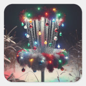 聖杯すてきを持てクリスマスユーモア スクエアシール (正面)