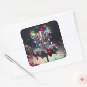 聖杯すてきを持てクリスマスユーモア スクエアシール (封筒)