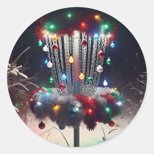 聖杯すてきを持てクリスマスユーモア ラウンドシール (正面)