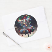 聖杯すてきを持てクリスマスユーモア ラウンドシール (封筒)