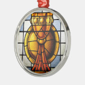 聖杯のステンドグラス-秘跡 メタルオーナメント (左)