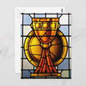 聖杯ステンドグラス – サクラメント ポストカード (正面/裏面)