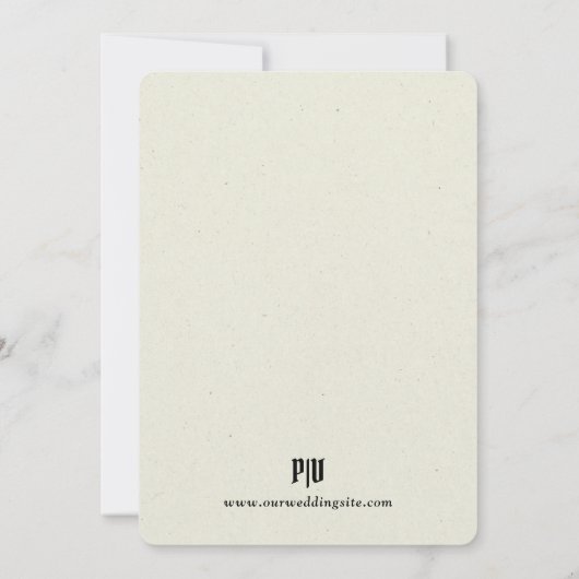 聖杯結婚の 招待状 (裏面)