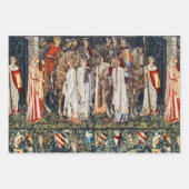 聖杯、武装、騎士の出発の探求 ラッピングペーパーシート (正面)