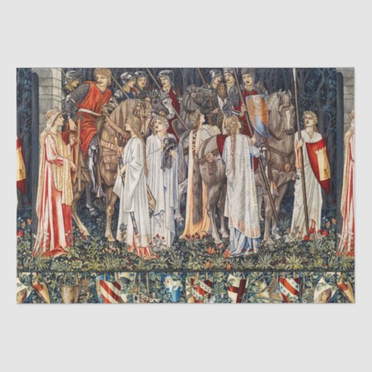 聖杯、武装、騎士の出発の探求 薄葉紙 (正面)