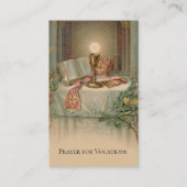 聖歌のための宗教カトリック祈りの言葉神聖なカード 名刺 (正面)