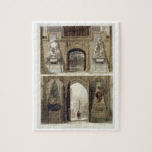 聖歌隊および西の入口への入口、 ジグソーパズル (縦)