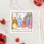 聖歌隊のクリスマスパーティー スタンダードカクテルナプキン (インサイチュ)