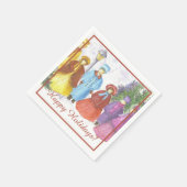 聖歌隊のクリスマスパーティー スタンダードカクテルナプキン (角)