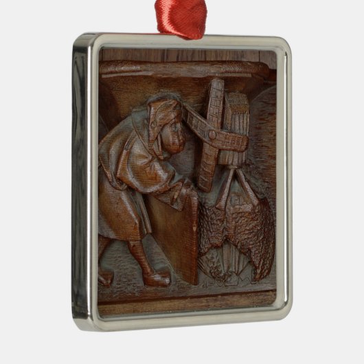 、聖歌隊の停止からの製粉業者の切り分けること メタルオーナメント (右)