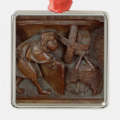 、聖歌隊の停止からの製粉業者の切り分けること メタルオーナメント (正面)